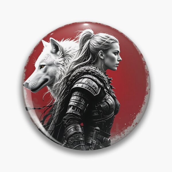 Item preview, Huntress and the White Wolf designed and sold by GalleryBrisArt.