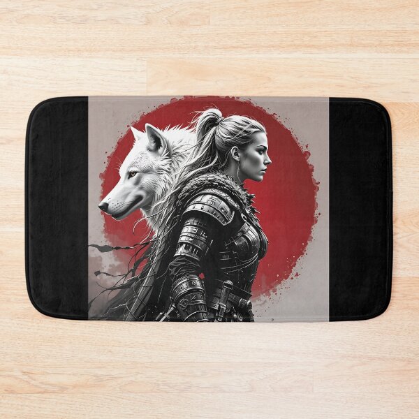 Item preview, Huntress and the White Wolf designed and sold by GalleryBrisArt.