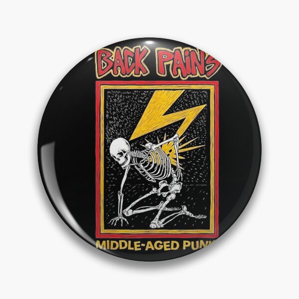 Item preview, Back Pains Middle Aged Punk 		 designed and sold by mazzykeohans.