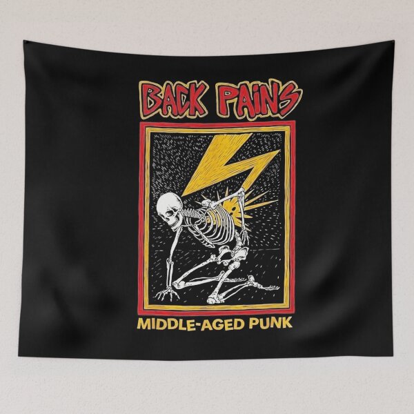 Item preview, Back Pains Middle Aged Punk 		 designed and sold by mazzykeohans.
