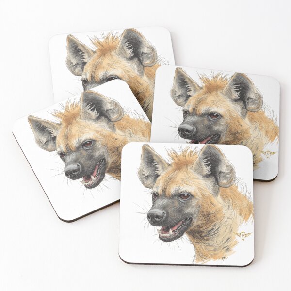 Item preview, Wild African Hyena Illustration Fierce Predator designed and sold by DM.