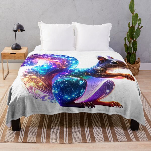 Item preview, Mixed Colorful Glowing Squirrel Art designed and sold by GloriousArtSKD.
