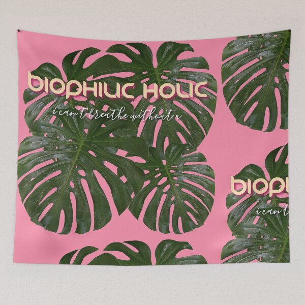 Item preview, biopHilic Holic - Monstera 4 leaves designed and sold by tubieArtDesign.