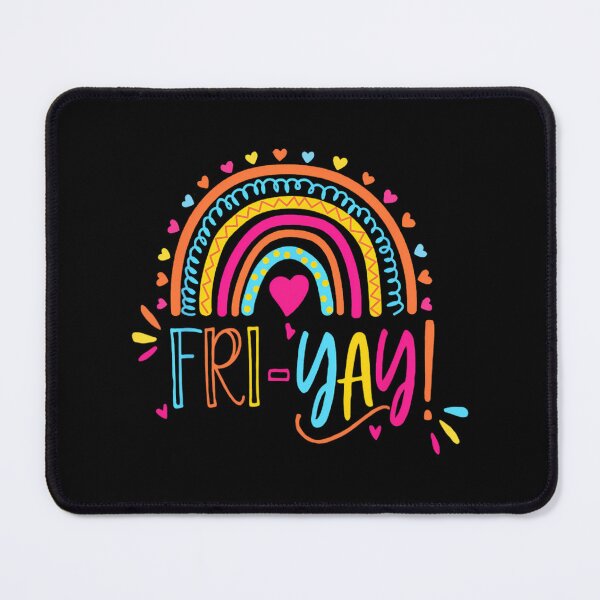 Item preview, Fri-Yay Friday Rainbow Funny Teacher Tees 1 designed and sold by baltrahegazys.