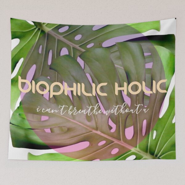 Item preview, biopHilic Holic 006 - Two Monstera leaves designed and sold by tubieArtDesign.
