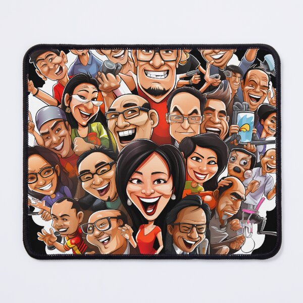 Item preview, Cartoon World of Friends – Funny Happy Characters Together designed and sold by Happyfreedom.