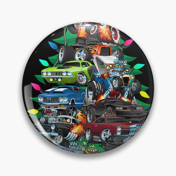 Item preview, Car Madness Christmas Tree! Classic Muscle Cars and Hotrods 		 designed and sold by ireenefantien.