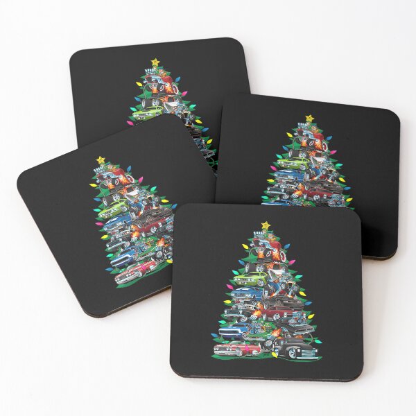 Item preview, Car Madness Christmas Tree! Classic Muscle Cars and Hotrods 		 designed and sold by ireenefantien.