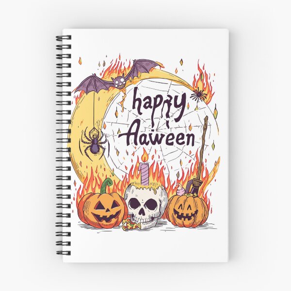 Item preview, Halloween party vector background design. Happy Halloween typography text with ghost and jack o lantern in scary yard for trick or treat night celebration. Vector illustration. designed and sold by PWDigitalArt.