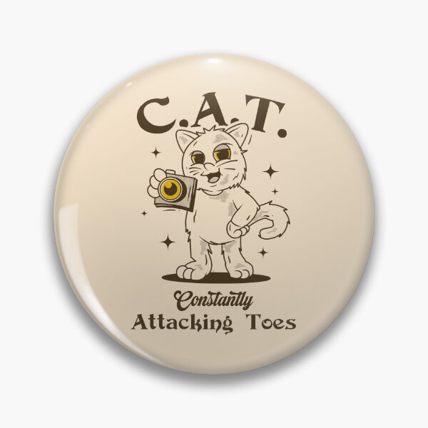 Item preview, C.A.T. – Constantly Attacking Toes designed and sold by Milena R..