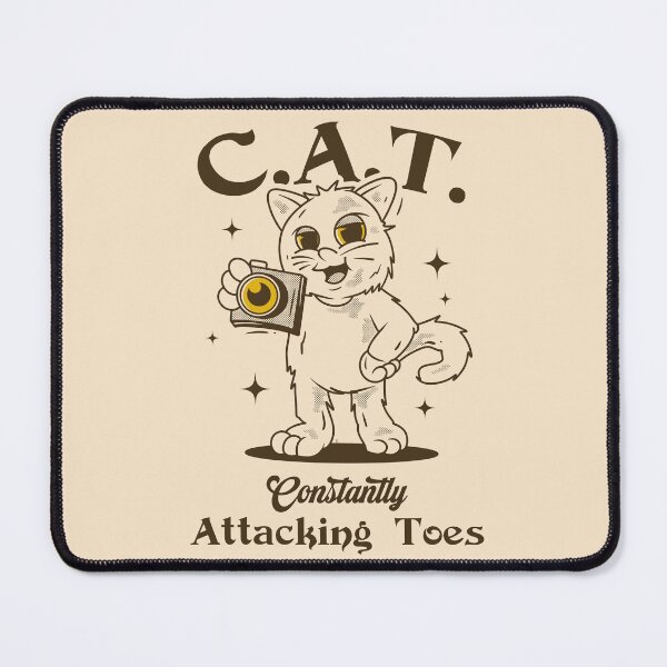 Item preview, C.A.T. – Constantly Attacking Toes designed and sold by Milena R..