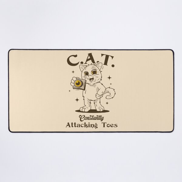 Item preview, C.A.T. – Constantly Attacking Toes designed and sold by Milena R..
