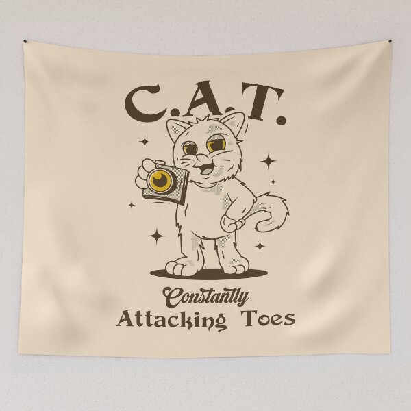 Item preview, C.A.T. – Constantly Attacking Toes designed and sold by Milena R..
