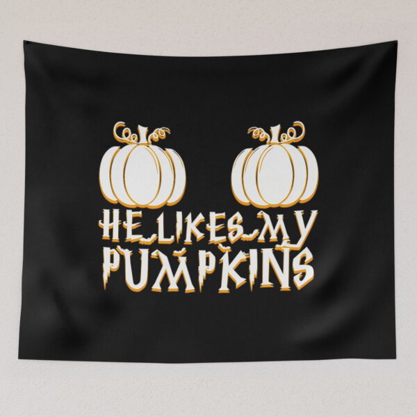 Item preview, He Likes My Pumpkins She Likes My Broomstick Couple Hallowee Pullover 	3	 designed and sold by boomanntsimeh.