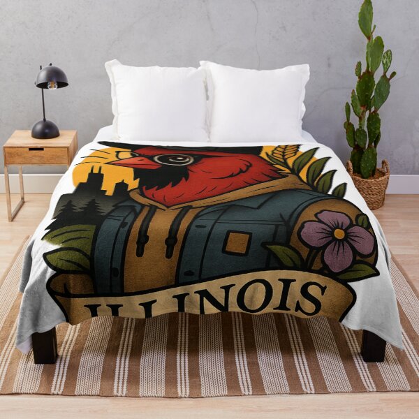 Item preview, Illinois Cardinal Hipster – Fifty Nifty Collection designed and sold by Zippitydodads.