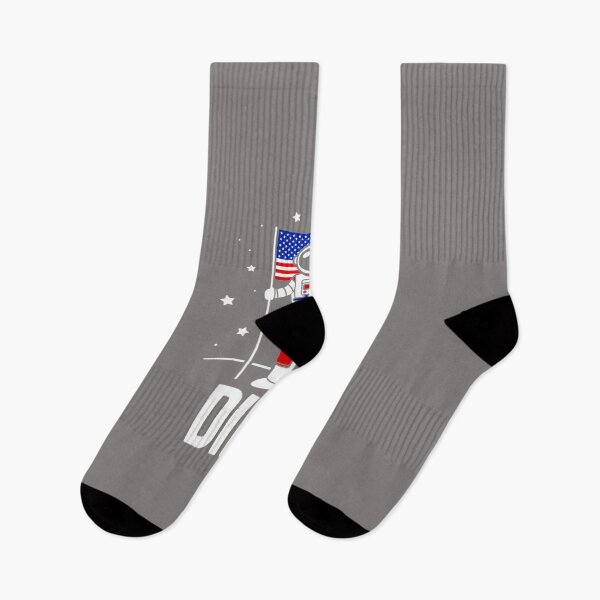 Item preview, FUNNY-PATRIOTIC-ASTRONAUT-CLAIMS-DIBS-ON-THE-MOON-WITH-AN-AMERICAN-FLAG-T-SHIRT designed and sold by ElowenShadow.