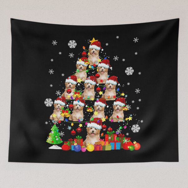 Item preview, Christmas Tree Santa Cavapoo Christmas Lights Santa Cavapoo 		 designed and sold by telnovybettl.