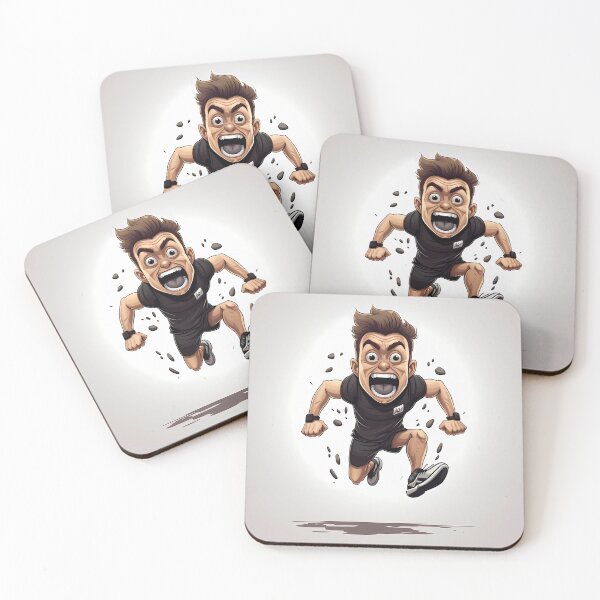 Item preview, Funny Cartoon Running Boy – Energetic Character Illustration designed and sold by Happyfreedom.