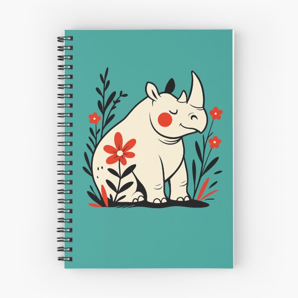 Item preview, Happy Rhino Funny Animal designed and sold by NosandEdgy.