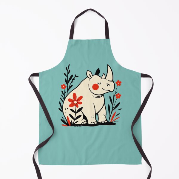 Item preview, Happy Rhino Funny Animal designed and sold by NosandEdgy.