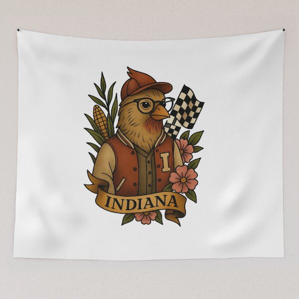Item preview, Indiana Cardinal Hipster – Fifty Nifty Collection designed and sold by Zippitydodads.