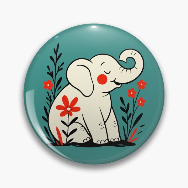 Item preview, Happy Elephant Funny Animal designed and sold by NosandEdgy.