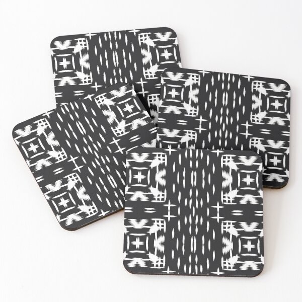 Item preview, Ikat Seamless Pattern Ethnics Tribal Black and White Repeatable Design  designed and sold by MonoDigitalArt.