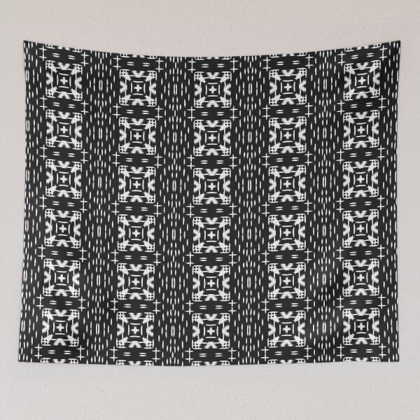 Item preview, Ikat Seamless Pattern Ethnics Tribal Black and White Repeatable Design  designed and sold by MonoDigitalArt.