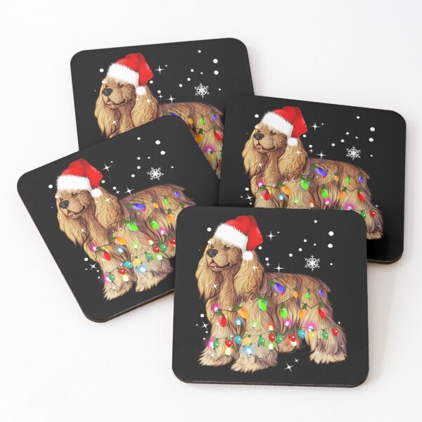 Item preview, Christmas Lights Cocker Spaniel Dog 		 designed and sold by pozilohanev.