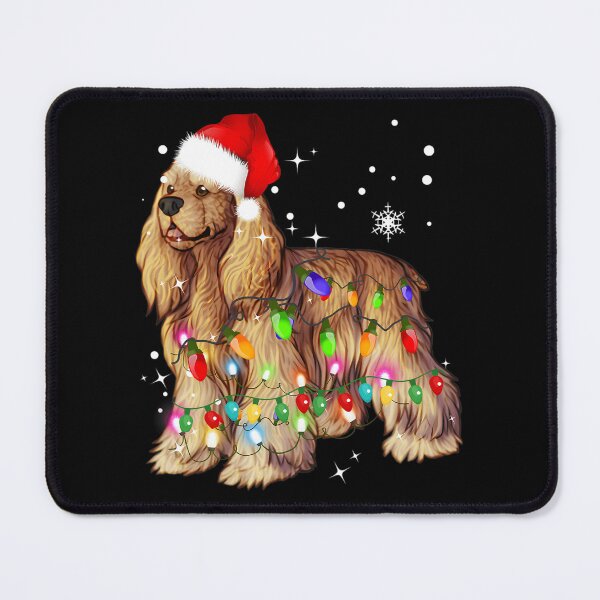 Item preview, Christmas Lights Cocker Spaniel Dog designed and sold by pozilohanev.
