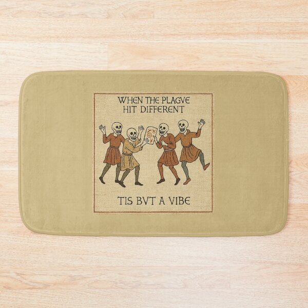 Item preview, When the Plague Hit Different – Medieval Meme Tapestry designed and sold by Grand Illusions.