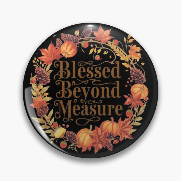 Item preview, "Blessed Beyond Measure" Thanksgiving T-Shirt - Autumn Wreath Faith Design designed and sold by FestivityFinds.