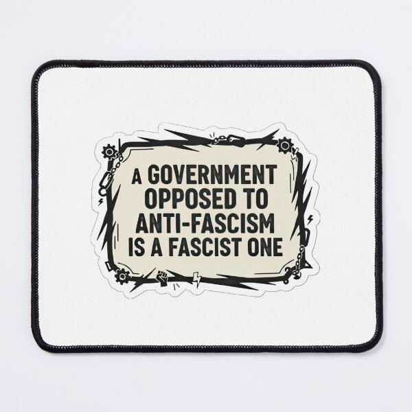 Item preview, Anti-Fascist | Government Opposed is Fascist | Political Activism Decal designed and sold by Sobari.