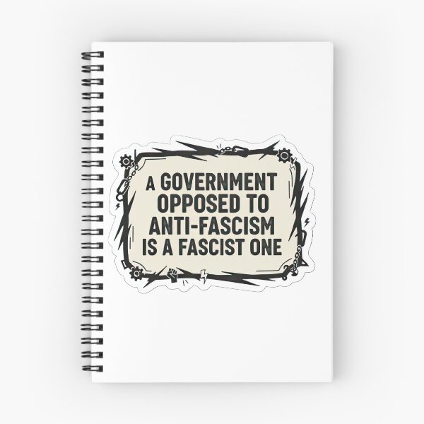 Item preview, Anti-Fascist | Government Opposed is Fascist | Political Activism Decal designed and sold by Sobari.