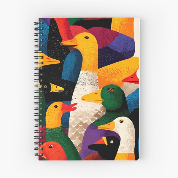 Item preview, COLORFUL DUCKS WALLPAPER PATTERN designed and sold by infinitearte.