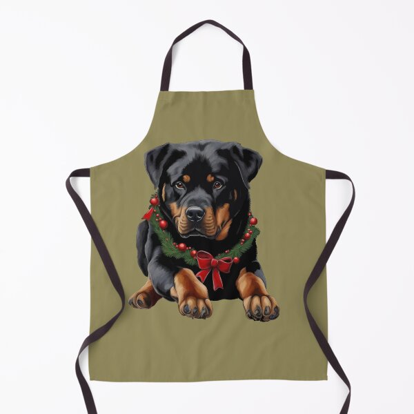 Item preview, Xmas Rottweiler Dog Christmas With Garland Collar designed and sold by taiche.