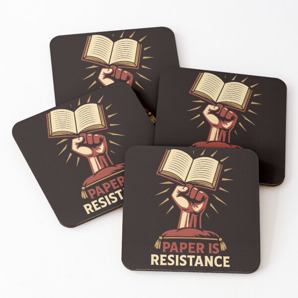 Item preview, Paper Is Resistance – Revolutionary Graphic Celebrating the Power of Books designed and sold by Tadeusz1.