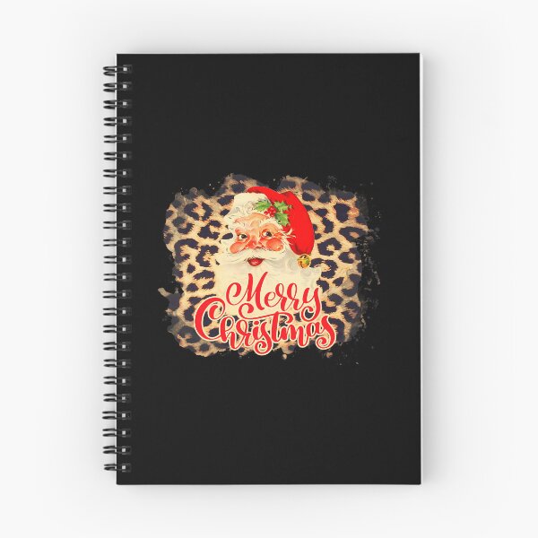 Item preview, Leopard Vintage 70s Santa Merry Christmas Santa Claus Face 		 designed and sold by satenadisoa.
