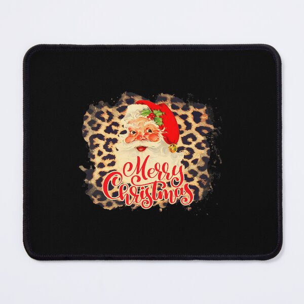 Item preview, Leopard Vintage 70s Santa Merry Christmas Santa Claus Face 		 designed and sold by satenadisoa.