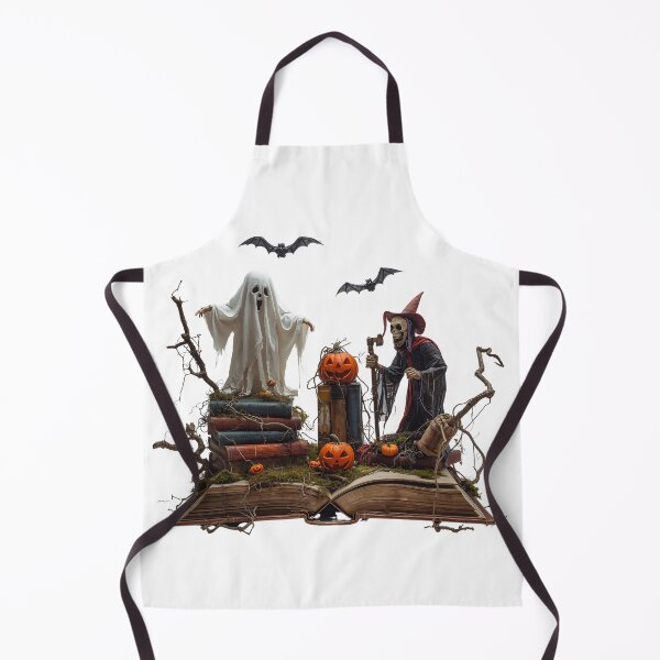 Item preview, Halloween Book Stack Illustration Spooky Autumn Reading Art with Pumpkins designed and sold by PWDigitalArt.