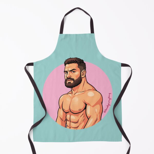 Item preview, Bearded Muscle Hunk on the Loose designed and sold by Hunkyismything.