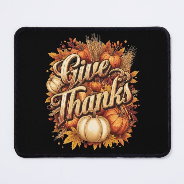 Item preview, "Give Thanks" Autumn Pumpkins Thanksgiving T-Shirt – Fall Harvest Design designed and sold by FestivityFinds.