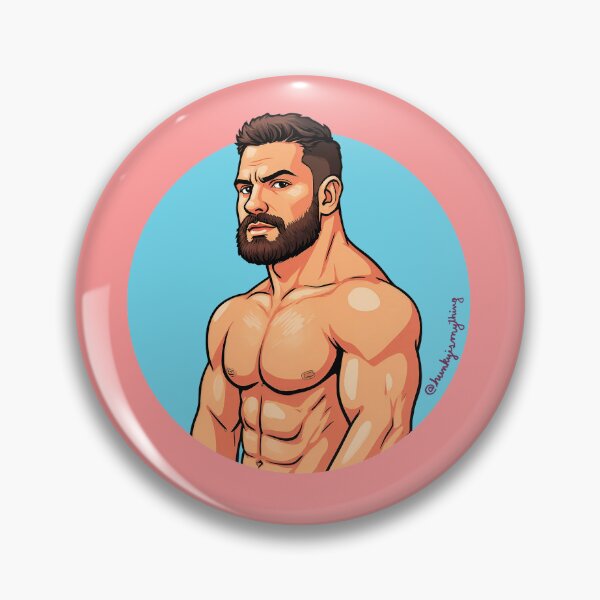 Item preview, Bearded Muscle Hunk on the Loose I designed and sold by Hunkyismything.