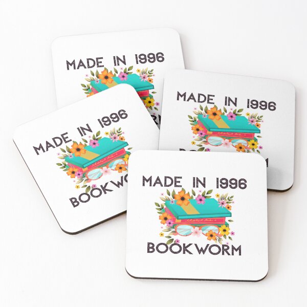Item preview, Made in 1996 Bookworm | Vintage Reader Gift | Cute Book Lover Design with Books and plant flower designed and sold by luckyhue.