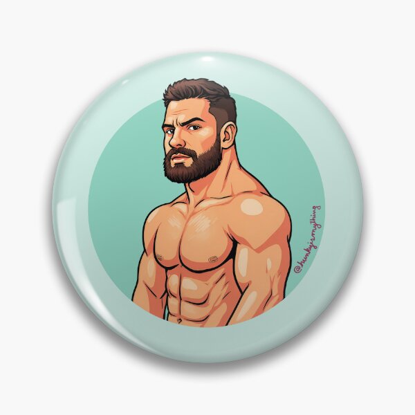Item preview, Bearded Muscle Hunk on the Loose II designed and sold by Hunkyismything.