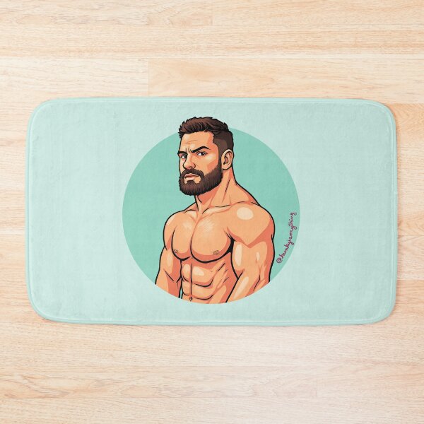 Item preview, Bearded Muscle Hunk on the Loose II designed and sold by Hunkyismything.