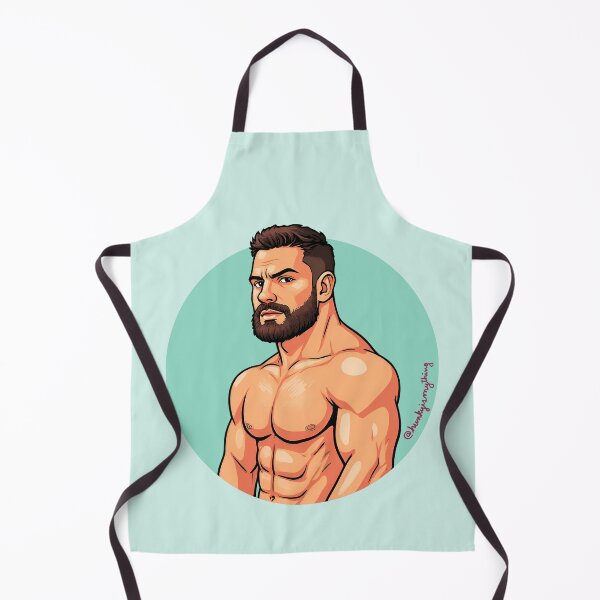 Item preview, Bearded Muscle Hunk on the Loose II designed and sold by Hunkyismything.