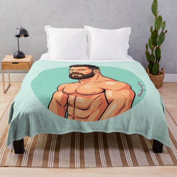 Item preview, Bearded Muscle Hunk on the Loose II designed and sold by Hunkyismything.