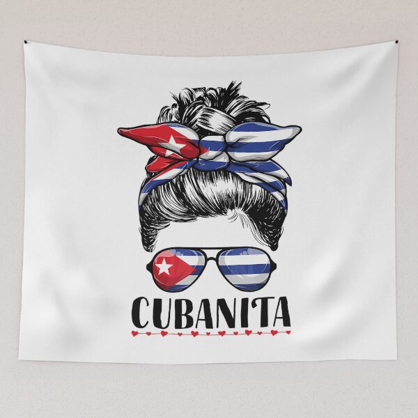 Artikelvorschau, Cubanita Messy Bun Cuba Cuban entworfen und verkauft von suveergippou.
