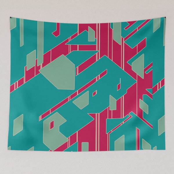 Item preview, Broken Geometric Pieces | Futuristic Abstract Pattern designed and sold by ObsidianDaz.